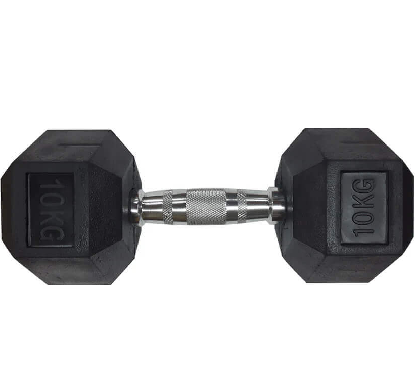 10 KG Rubber Dumbbell